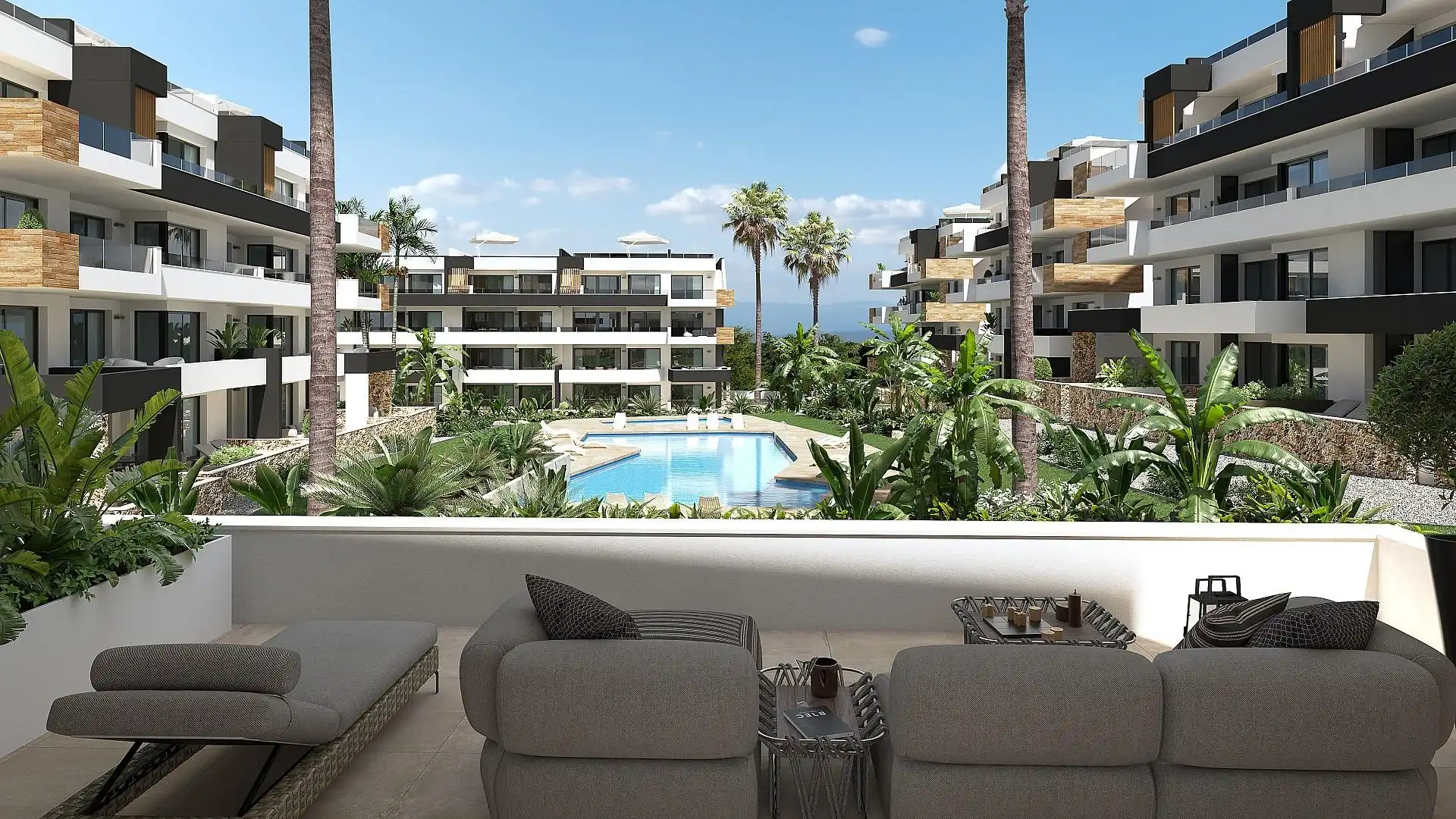 Terrace of Apartments for sale in Orihuela  with Air Conditioner, Private garden and Terrace