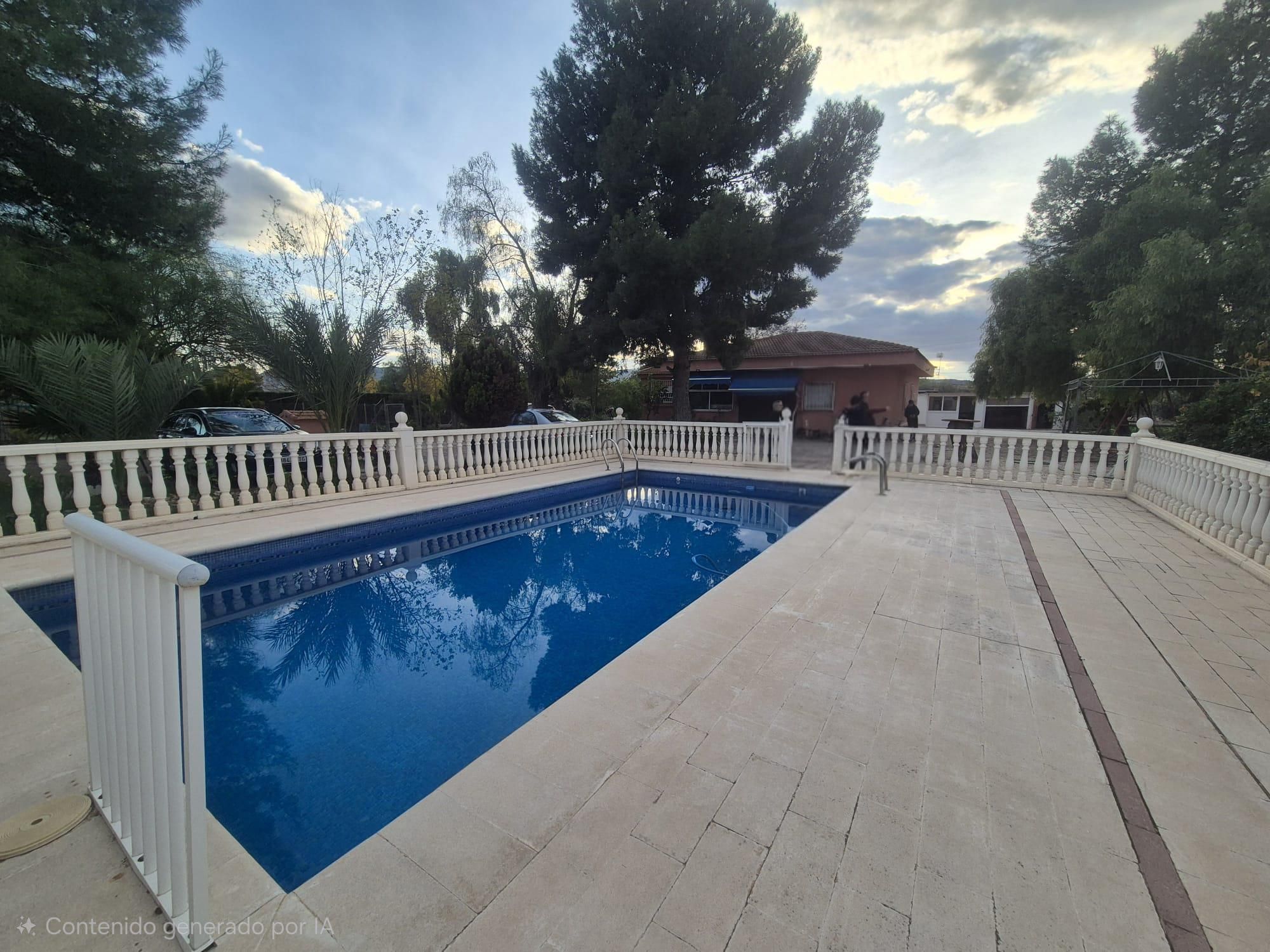 Swimming pool of Country house for sale in Elda  with Air Conditioner, Private garden and Terrace