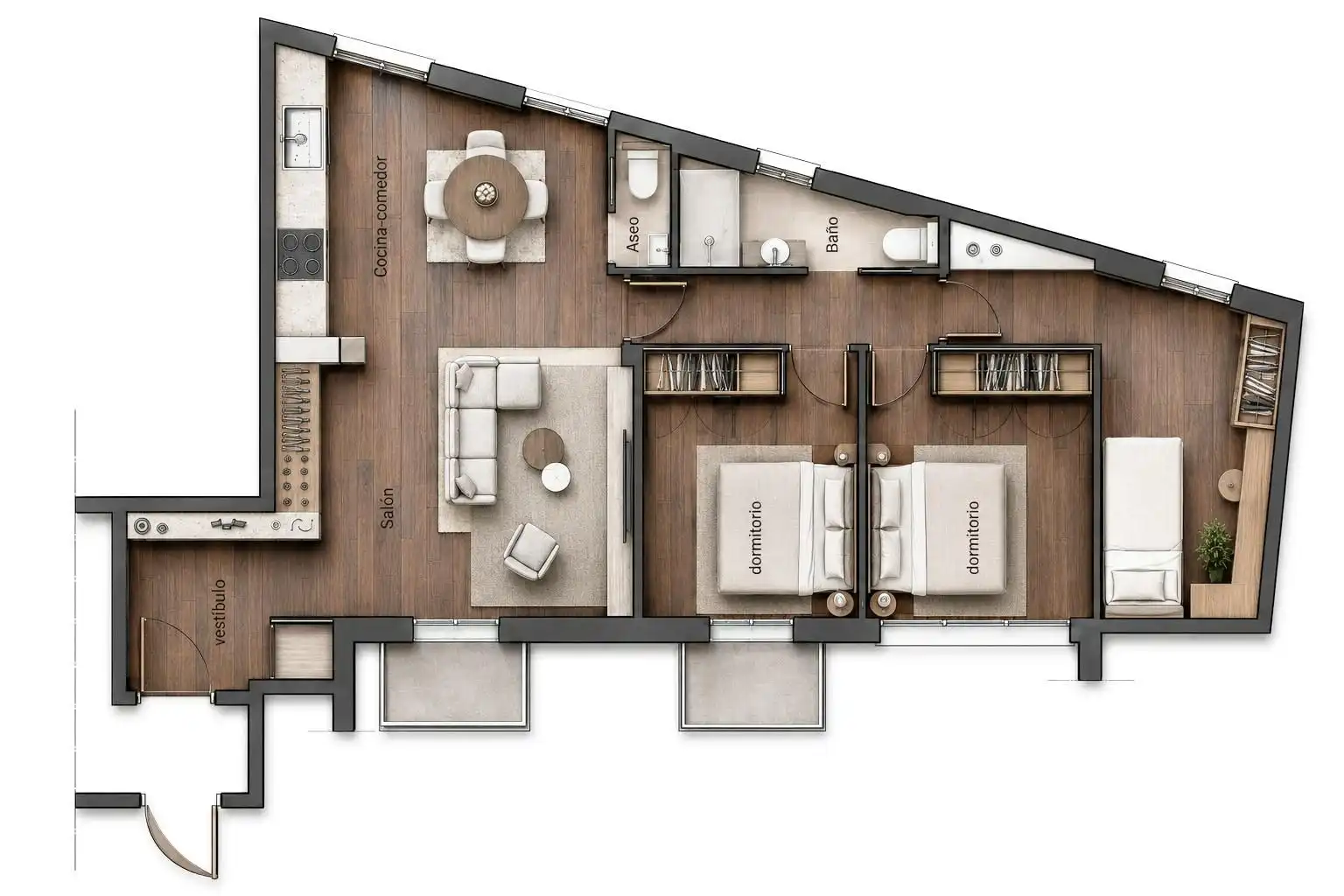Appartement avec terrasse à vendre à Calle Acera de San Ildefonso, imagen 26