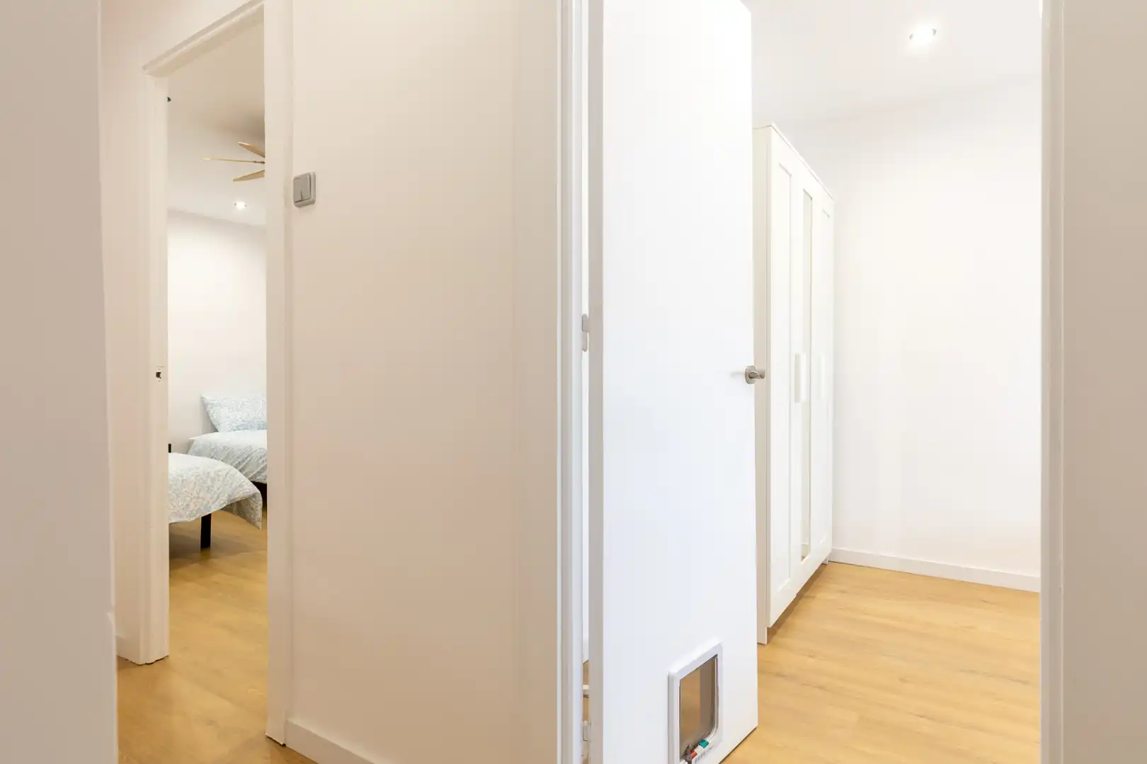 Bedroom of Flat for rent in Terrassa  with Air Conditioner, Heating and Parquet flooring
