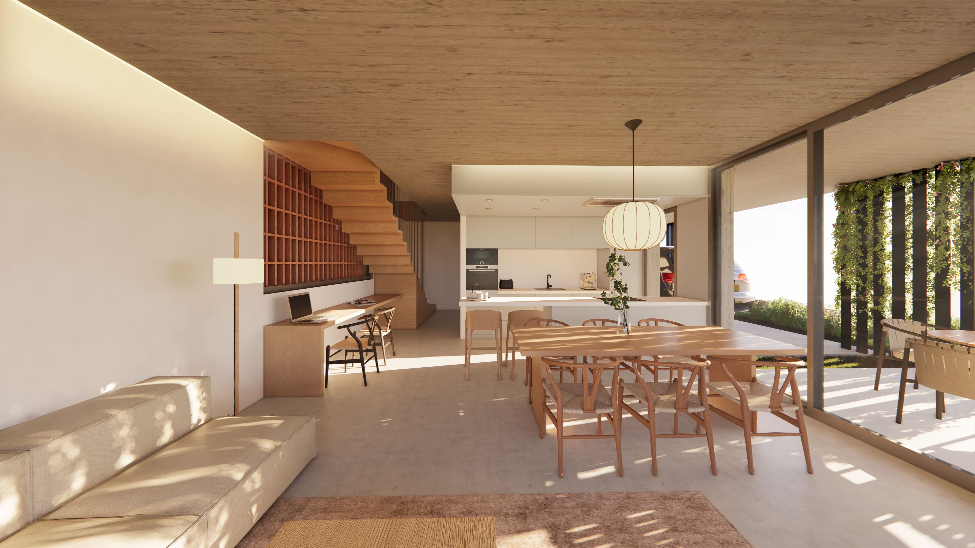 Sala d'estar de Casa o xalet en venda en Porqueres amb Calefacció, Jardí privat i Parquet