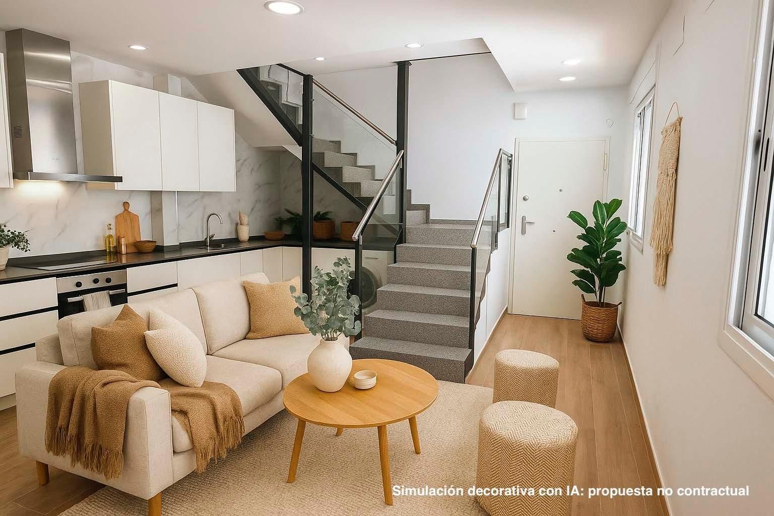 Sala d'estar de Casa o xalet en venda en  Barcelona Capital amb Terrassa, Traster i Alarma