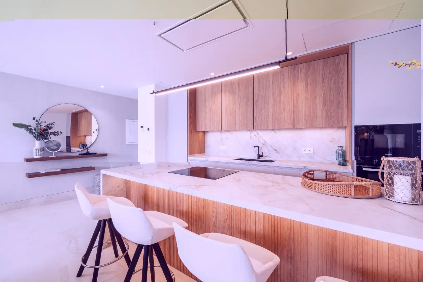 Kitchen of Flat for sale in Marbella  with Air Conditioner, Private garden and Terrace