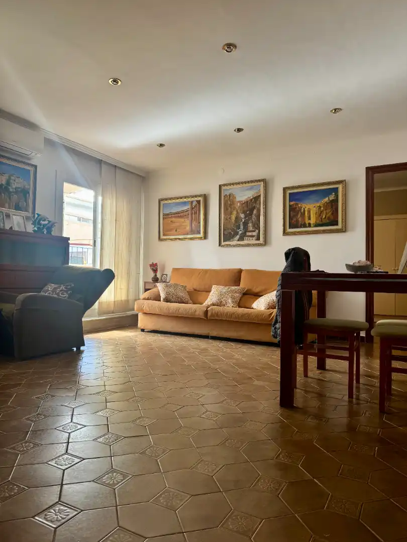 Sala d'estar de Àtic en venda en L'Hospitalet de Llobregat amb Aire condicionat, Terrassa i Traster