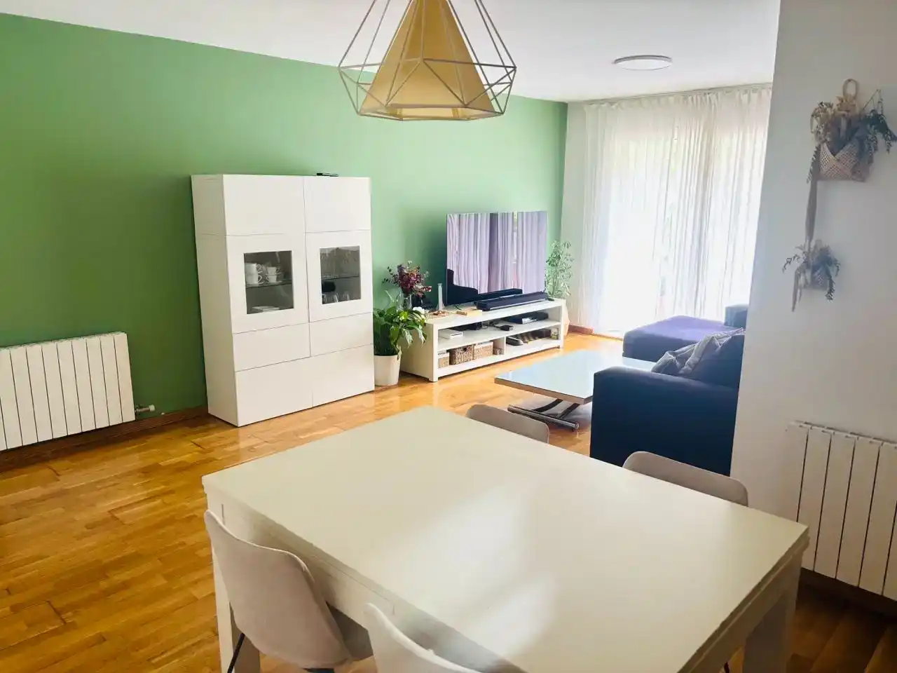 Sala d'estar de Pis en venda en Santa Coloma de Gramenet amb Aire condicionat i Balcó