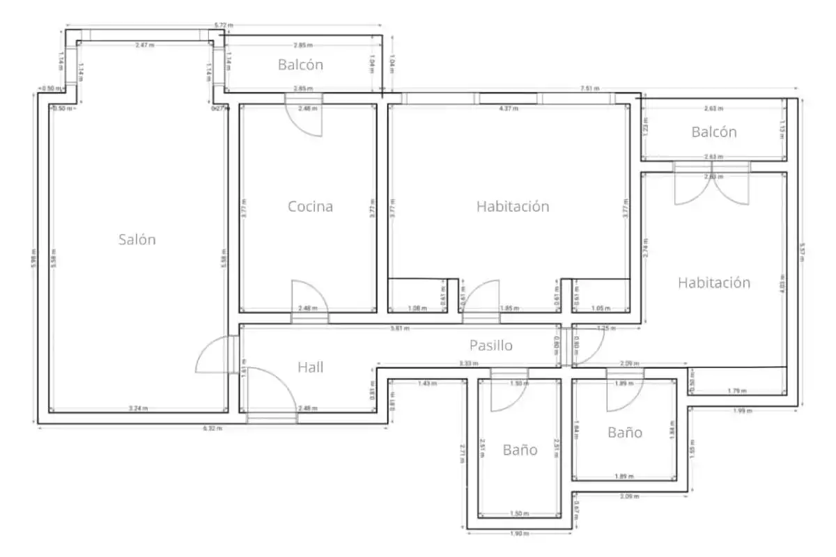 Flat for rent in Madrid  with Air Conditioner, Heating and Furnished