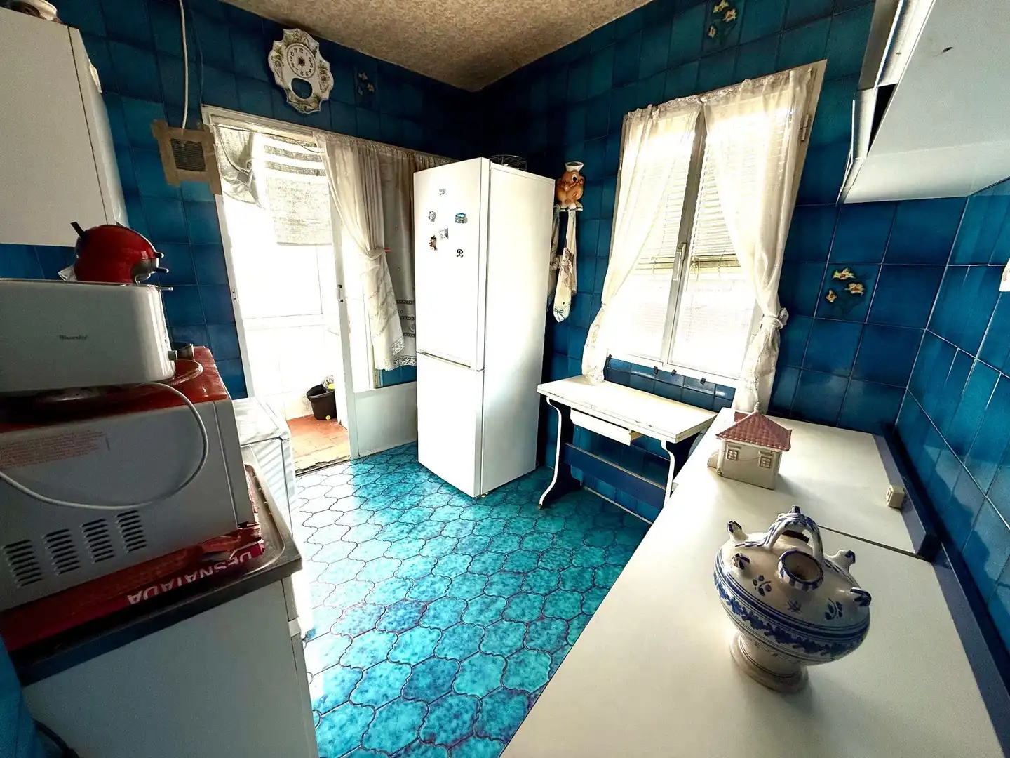 Kitchen of Flat for sale in  Madrid Capital  with Air Conditioner and Heating