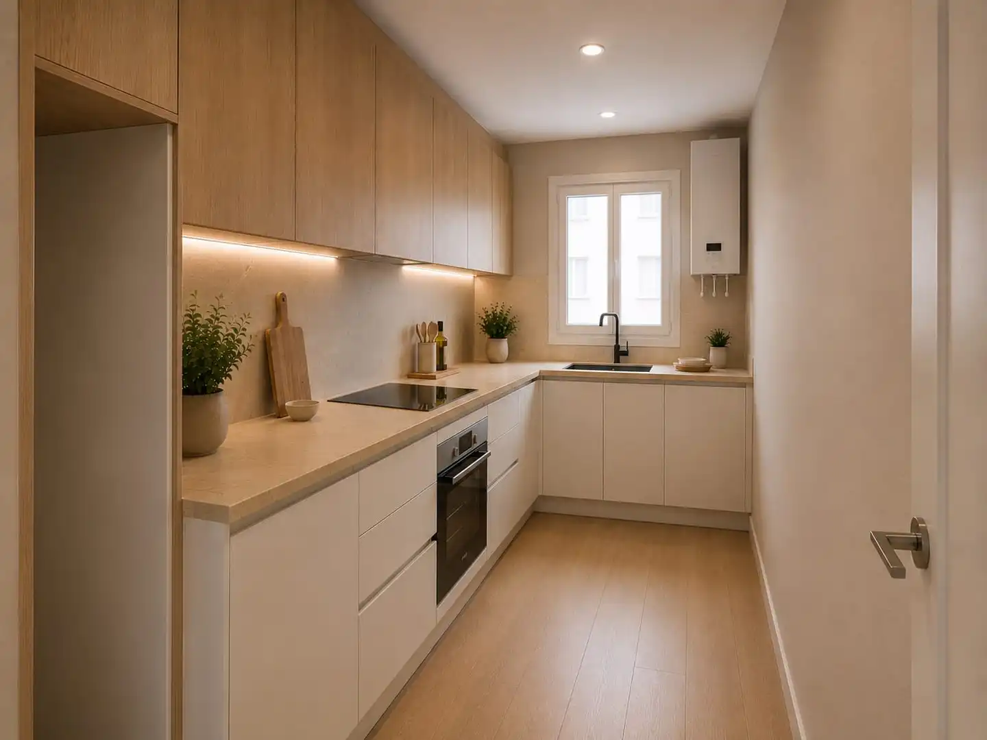 Küche von Maisonette zum Verkauf in Cardedeu mit Klimaanlage, Heizung und Parkett