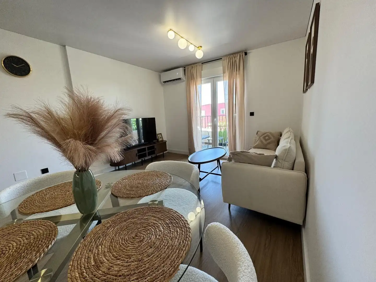 Sala d'estar de Apartament en venda en Pilar de la Horadada amb Aire condicionat, Calefacció i Moblat