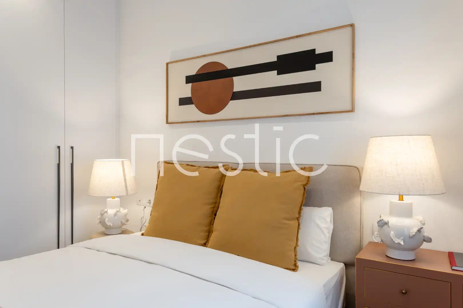Habitación de Apartamento de alquiler en Madrid con Aire acondicionado, Calefacción y Amueblado