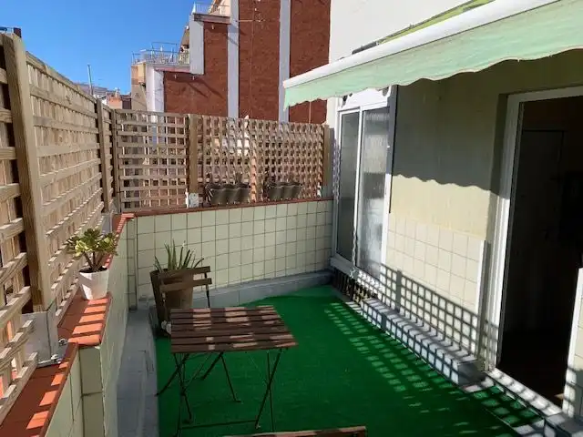 Terrace of Attic for rent in L'Hospitalet de Llobregat  with Air Conditioner, Heating and Parquet flooring