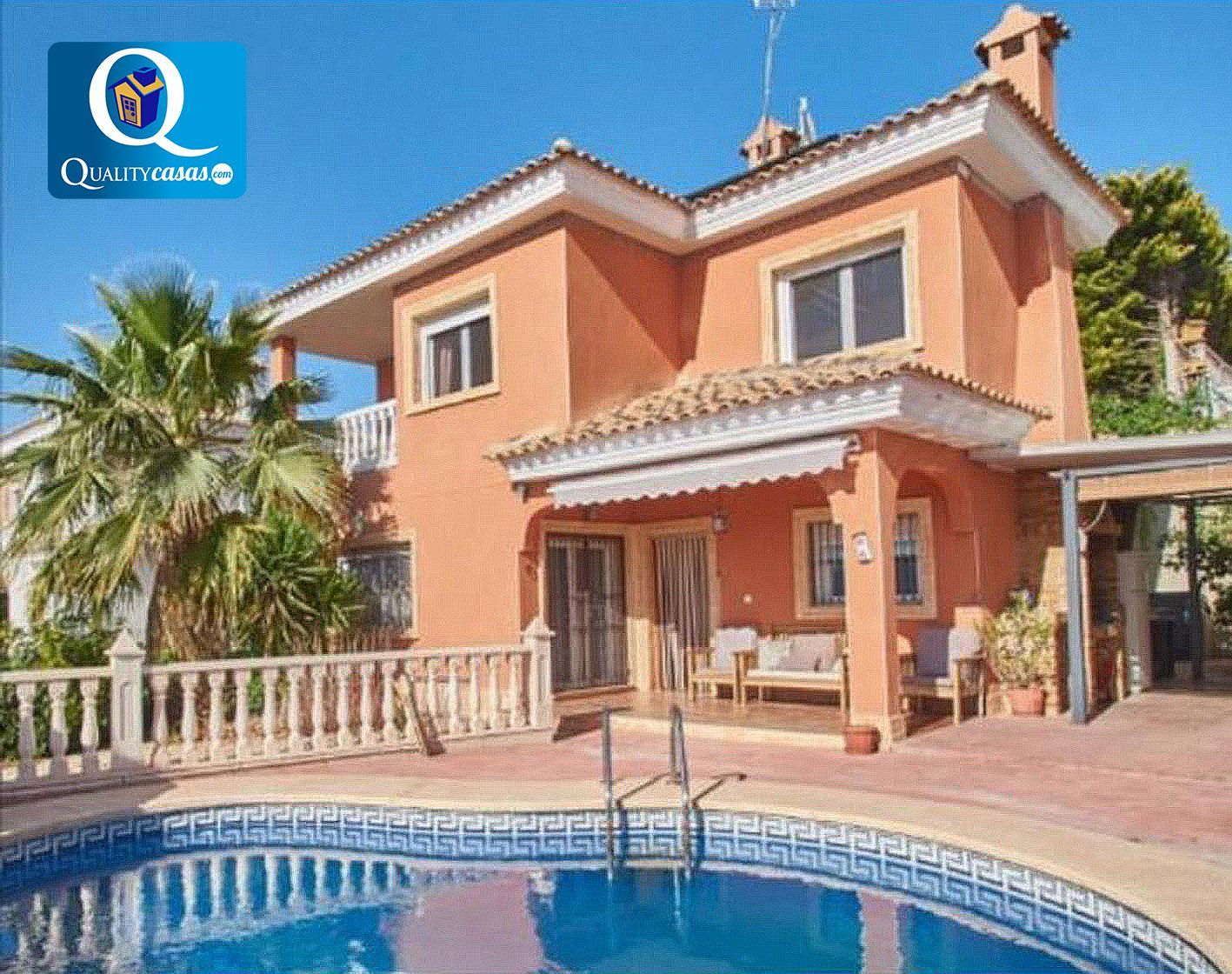 Vista exterior de Casa o xalet en venda en Busot amb Aire condicionat, Calefacció i Terrassa