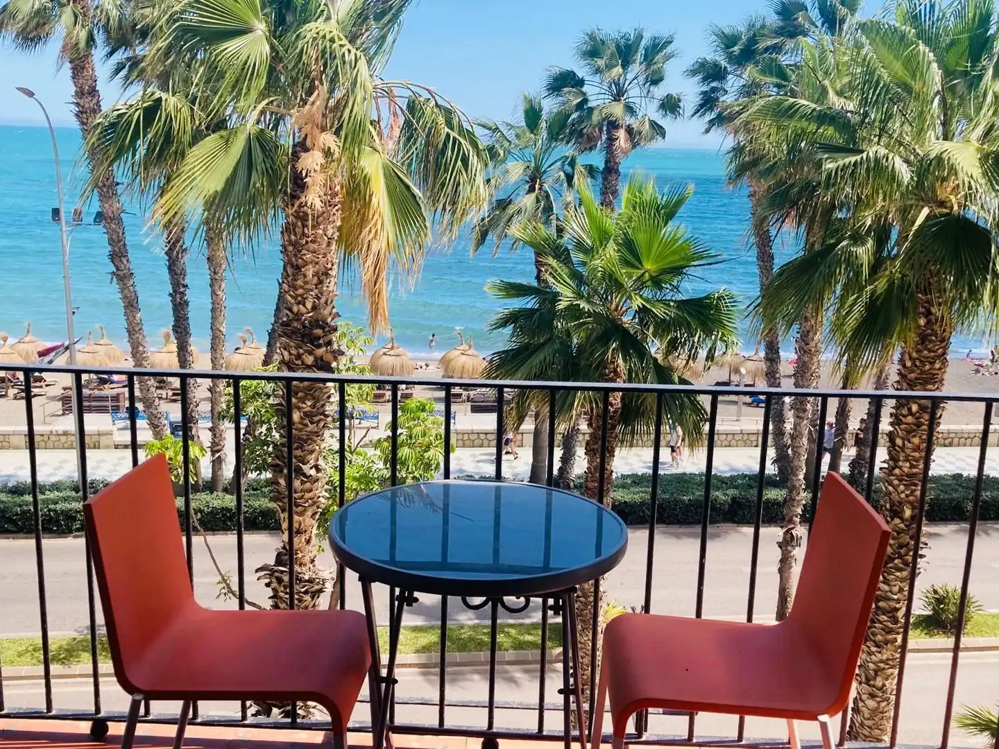 Terraza de Piso de alquiler en Málaga con Aire acondicionado y Amueblado