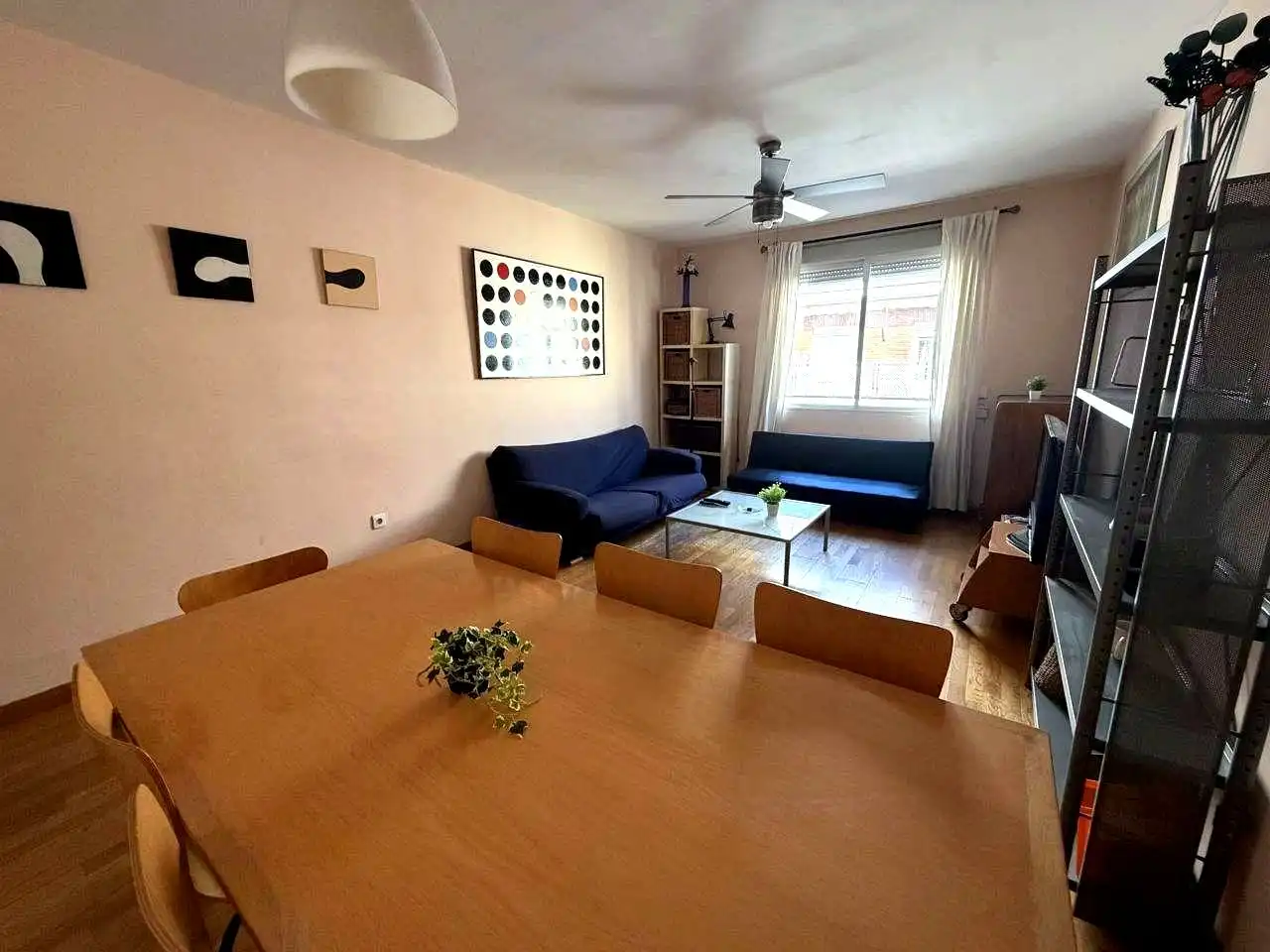 Sala de estar de Piso de alquiler en Madrid con Aire acondicionado, Calefacción y Parquet