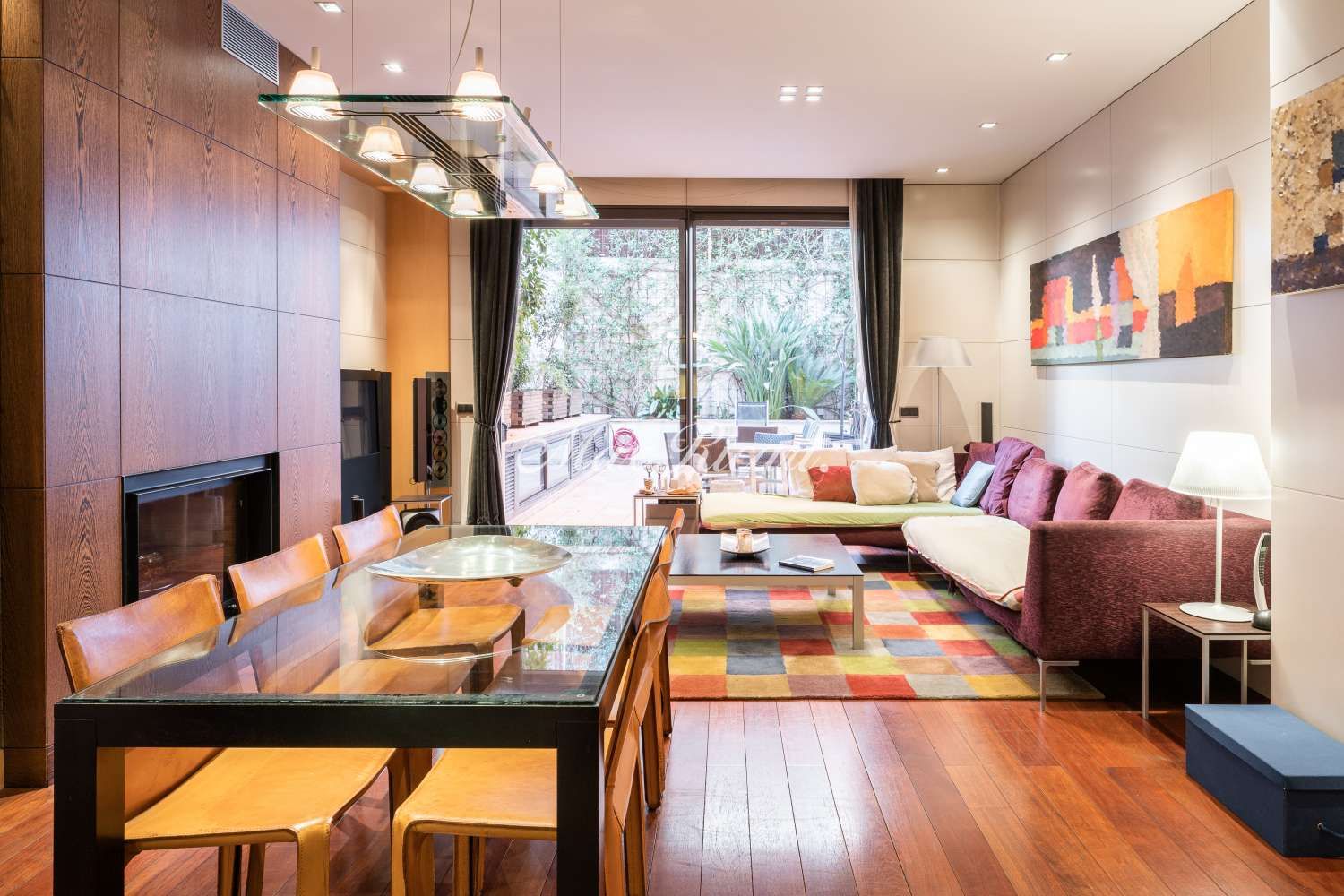 Living room of House or chalet for sale in  Barcelona Capital  with Air Conditioner, Heating and Terrace