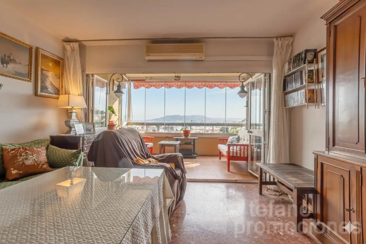 Bedroom of Flat for sale in Málaga  with Parquet flooring, Terrace and Storage room