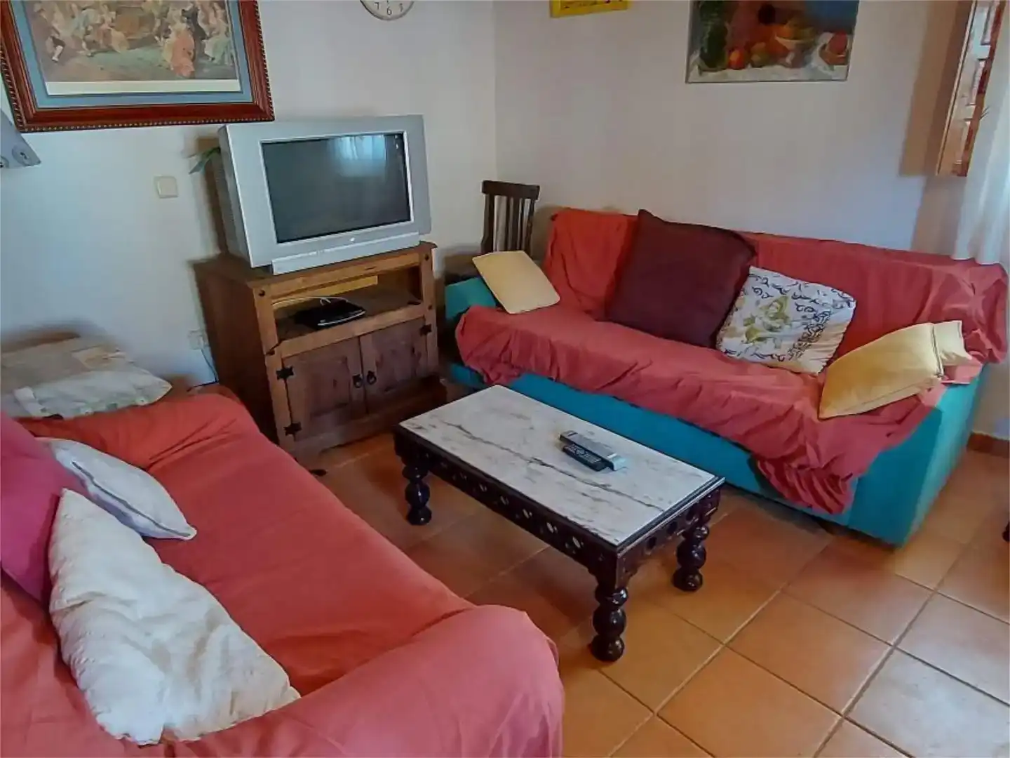 Sala de estar de Casa o chalet en venta en Ribota con Jardín privado, Parquet y Trastero