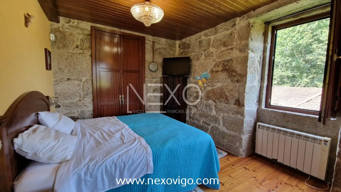 Schlafzimmer von Haus oder Chalet zum Verkauf in Mondariz mit Heizung, Privatgarten und Terrasse