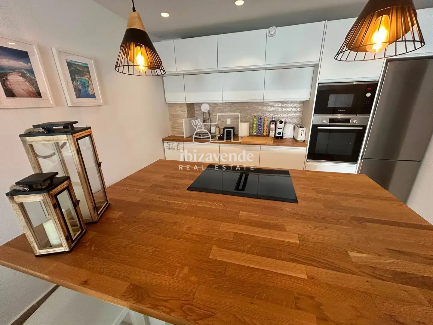 Cocina de Piso de alquiler en Eivissa con Aire acondicionado, Terraza y Piscina