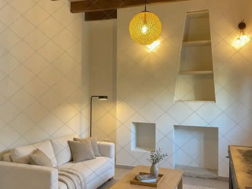 Sala d'estar de Casa o xalet de lloguer en Sineu amb Aire condicionat i Terrassa