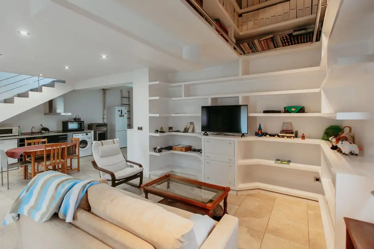 Sala de estar de Casa o chalet en venta en Huesca con Aire acondicionado, Calefacción y Jardín privado