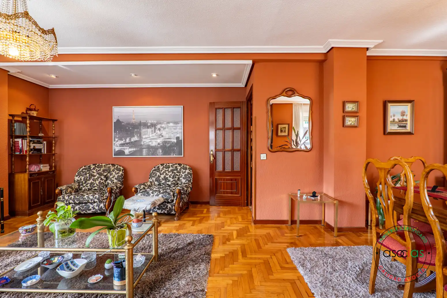 Sala d'estar de Pis en venda en Gijón  amb Calefacció i Parquet