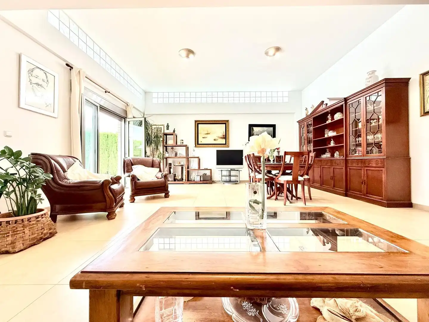 Sala d'estar de Casa o xalet en venda en Molina de Segura amb Aire condicionat, Jardí privat i Terrassa