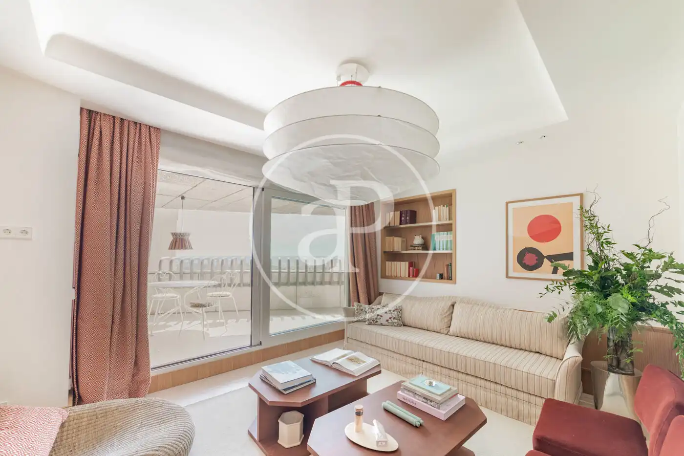 Wohnzimmer von Wohnung zum Verkauf in Madrid mit Klimaanlage, Heizung und Terrasse
