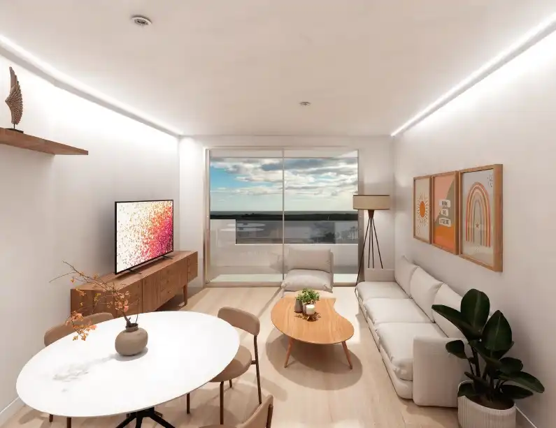 Wohnzimmer von Wohnung zum Verkauf in El Rompido mit Terrasse, Balkon und Gemeinschaftspool