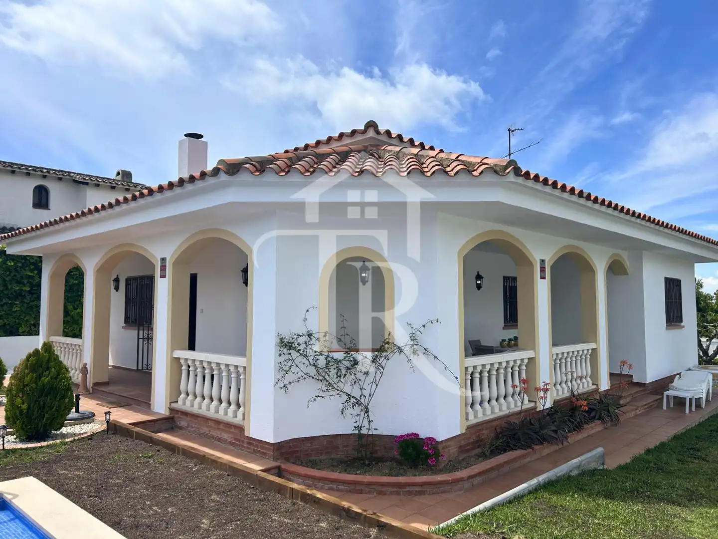 Exterior view of Houses for rent in Roda de Berà  with Private garden, Swimming Pool and Furnished