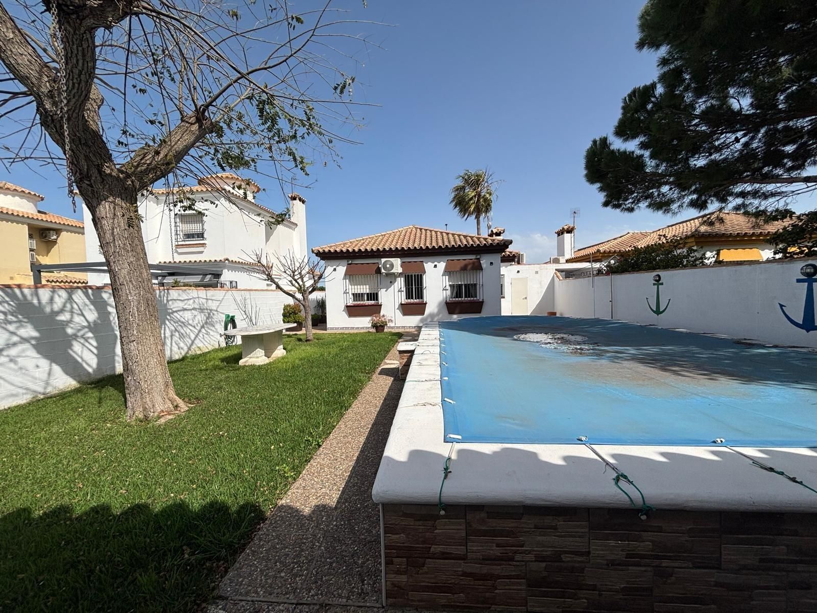 Jardí de Casa o xalet en venda en Chiclana de la Frontera amb Aire condicionat, Calefacció i Jardí privat