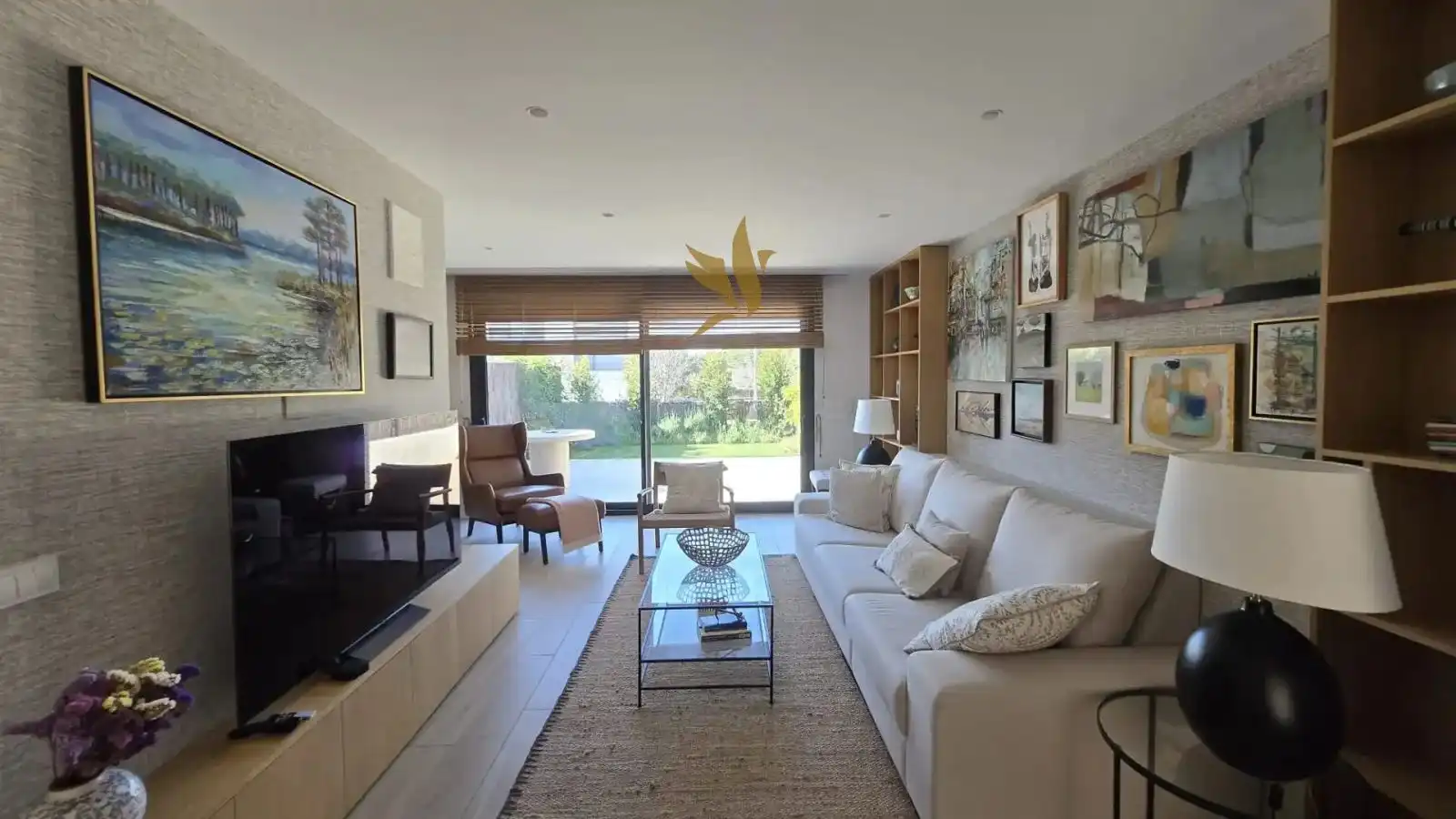 Sala de estar de Casa o chalet en venta en Sitges con Aire acondicionado, Terraza y Piscina