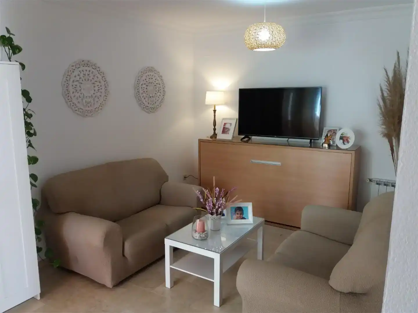 Living room of Flat for rent in Islantilla  with Private garden, Furnished and Oven
