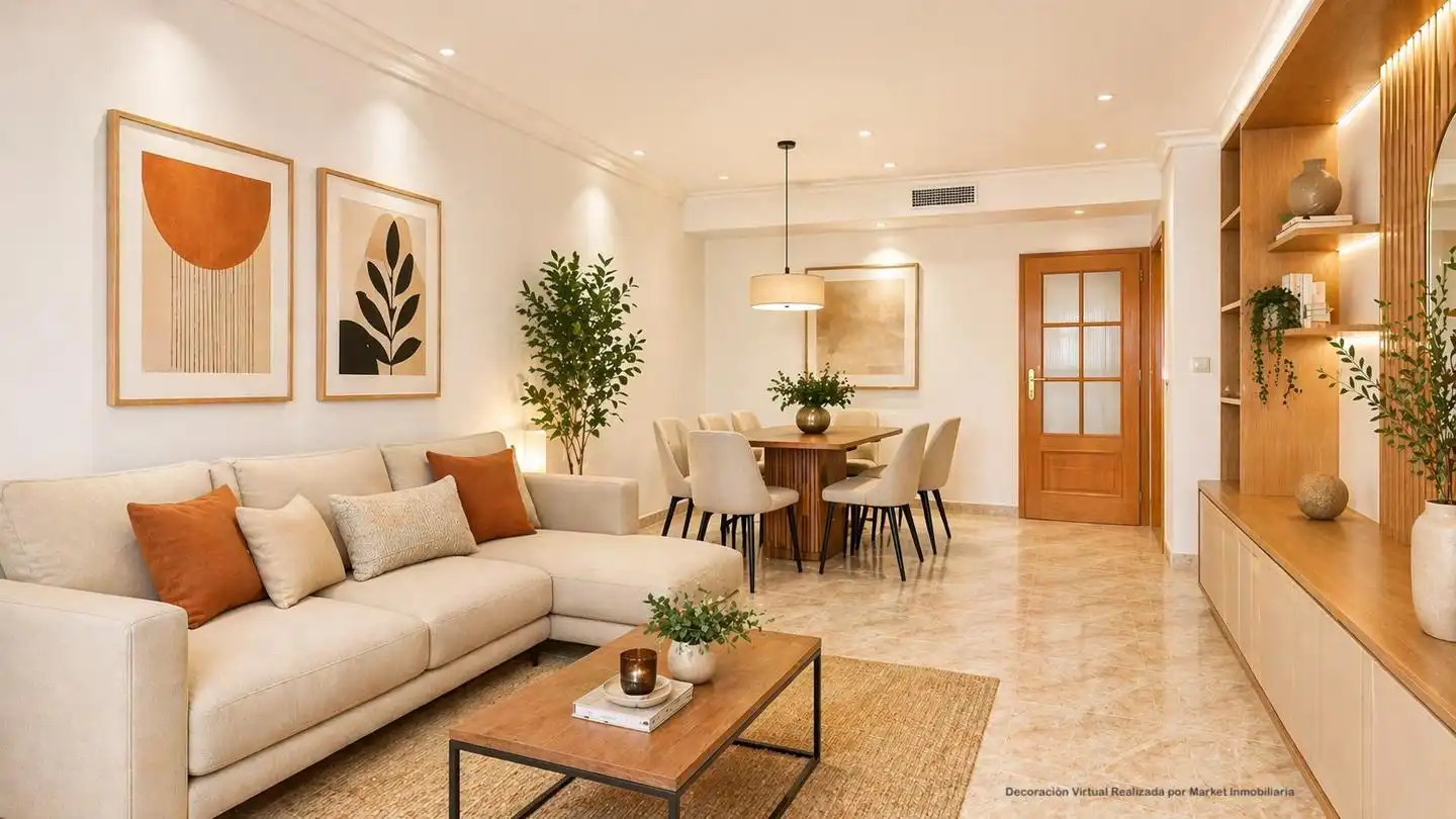 Living room of Flat for sale in Santa Pola  with Air Conditioner, Heating and Terrace