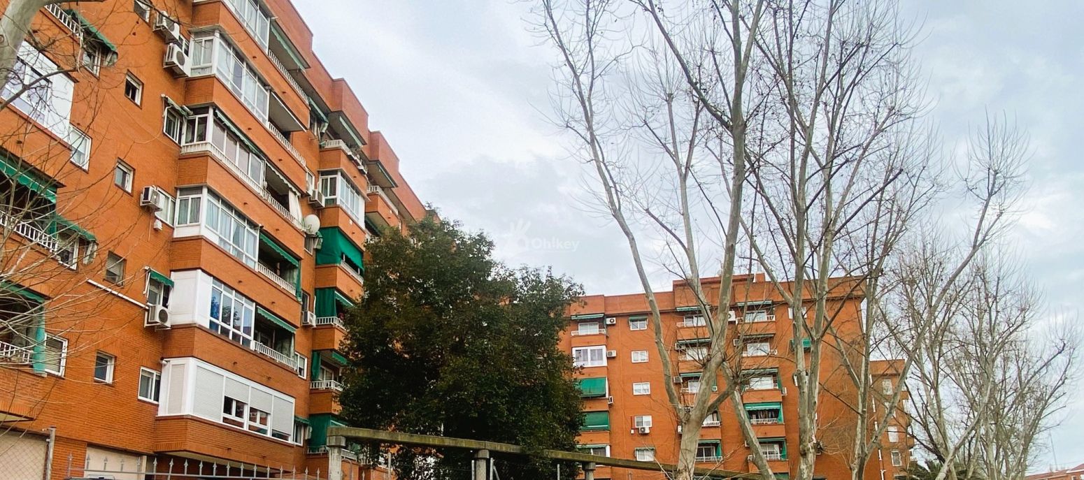 Exterior view of Flat for sale in  Madrid Capital  with Heating, Parquet flooring and Terrace
