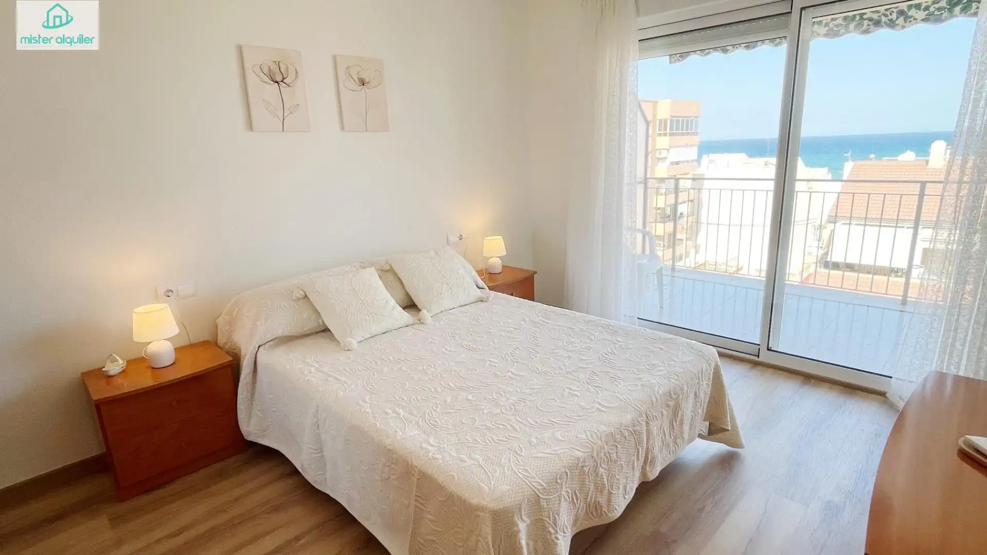 Bedroom of Apartments for rent in El Campello  with Air Conditioner, Heating and Furnished