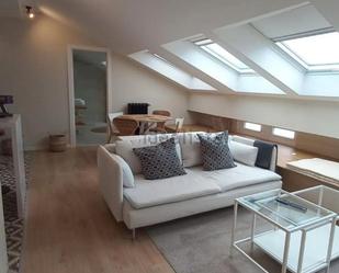 Living room of Attic to rent in Lugo Capital  with Heating, Parquet flooring and Furnished