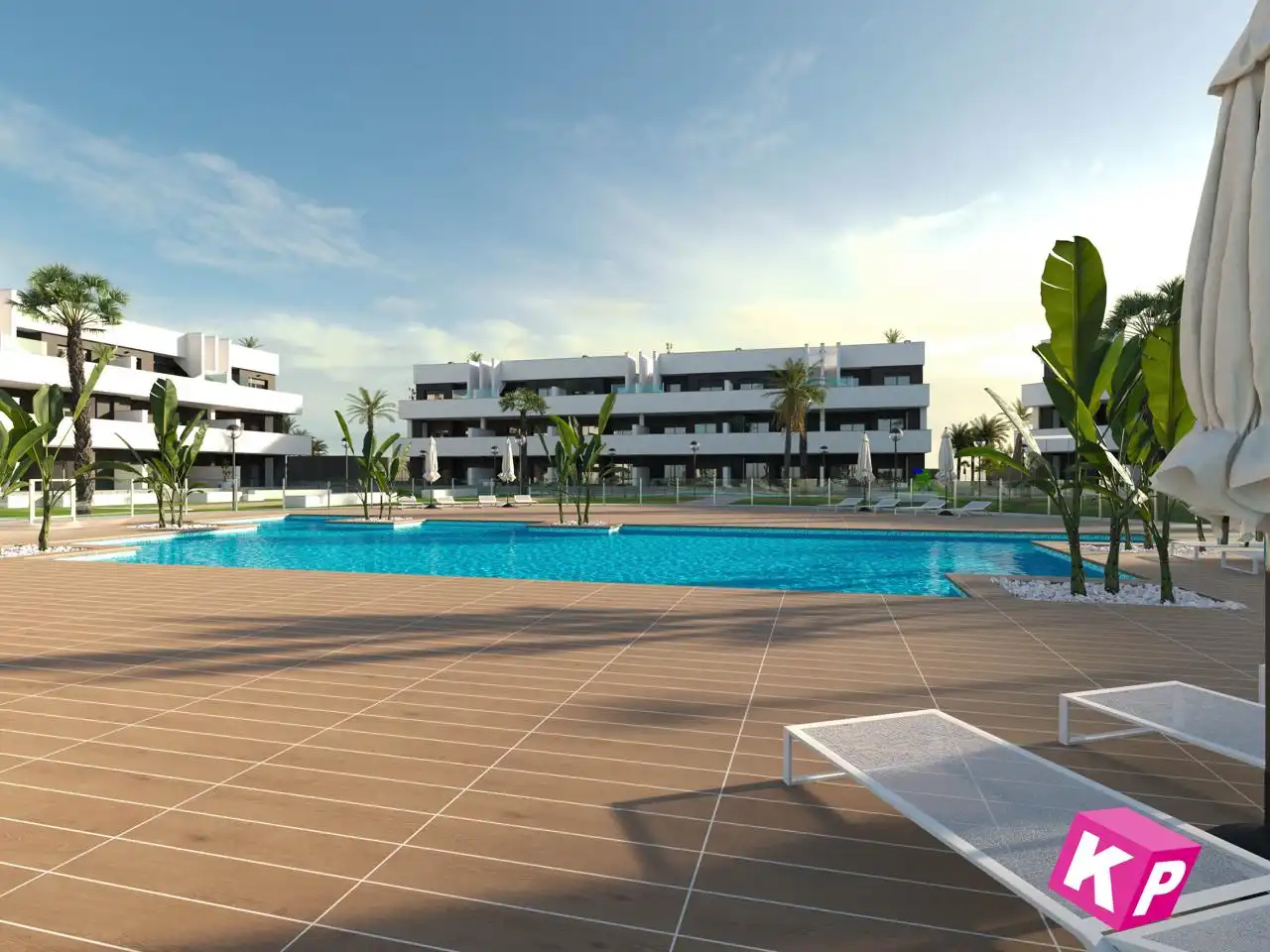 Piscina de Piso en venta en Guardamar del Segura con Aire acondicionado, Jardín privado y Terraza