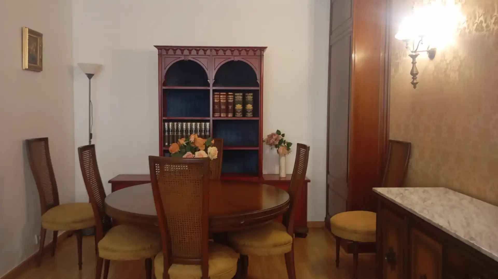 Dining room of Flat for rent in Zaragoza  with Heating, Parquet flooring and Terrace