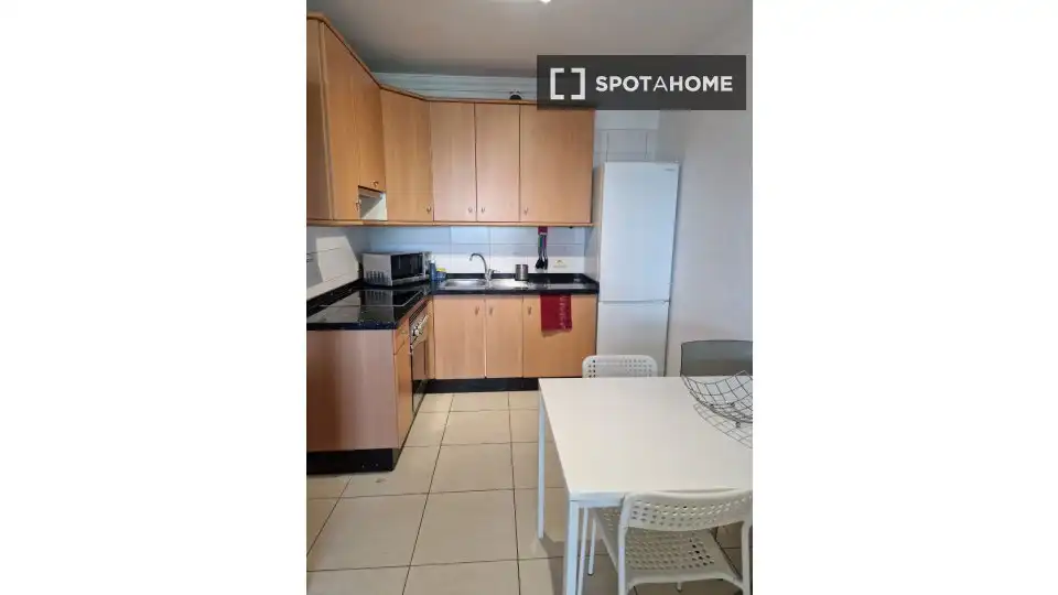 Cocina de Apartamento para compartir en San Cristóbal de la Laguna con Aire acondicionado, Terraza y Amueblado