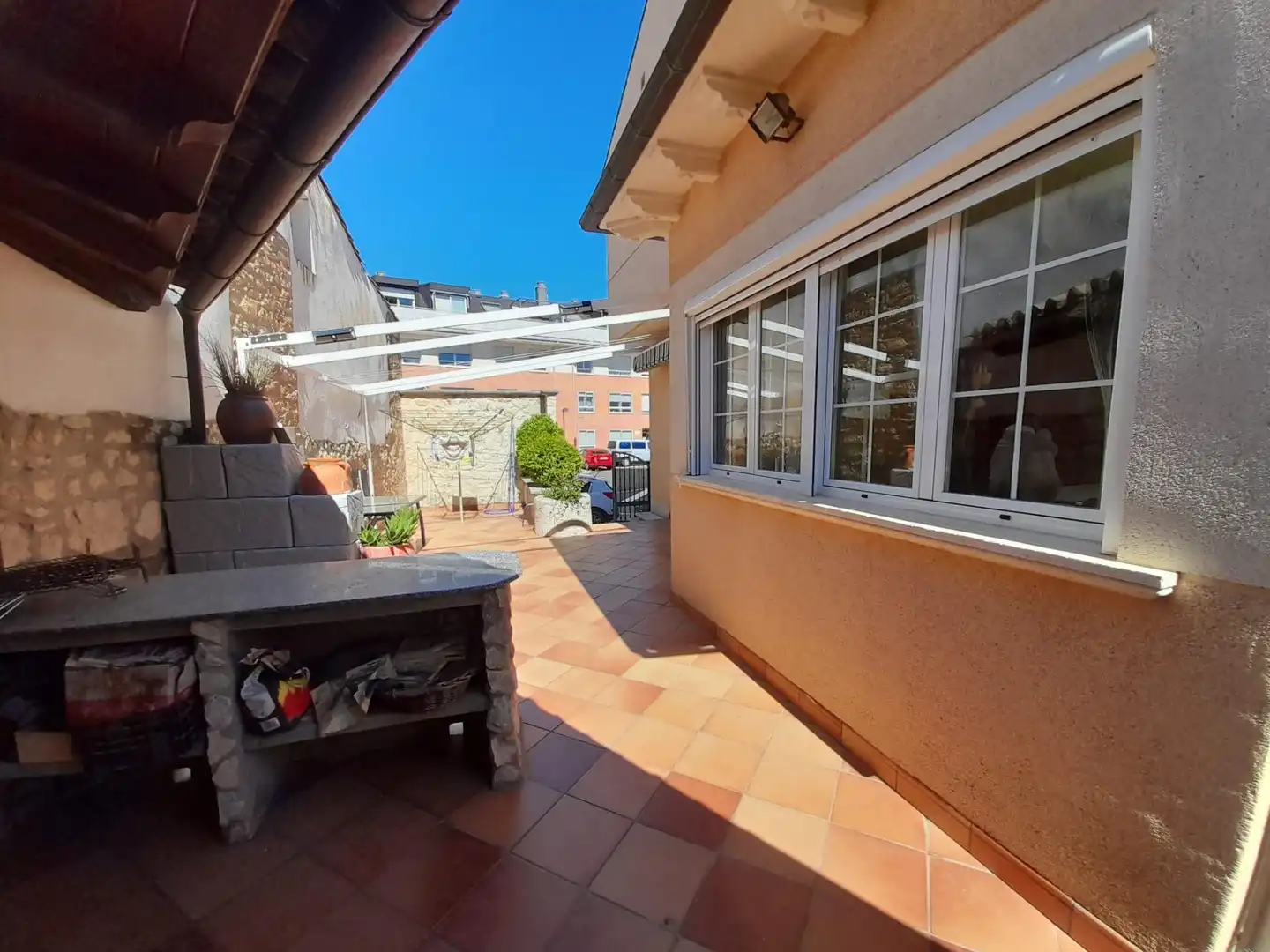 Terrassa de Casa o xalet en venda en Zaratán amb Calefacció, Jardí privat i Terrassa