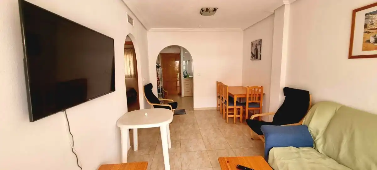 Sala de estar de Apartamento de alquiler en Águilas con Terraza, Balcón y Piscina comunitaria