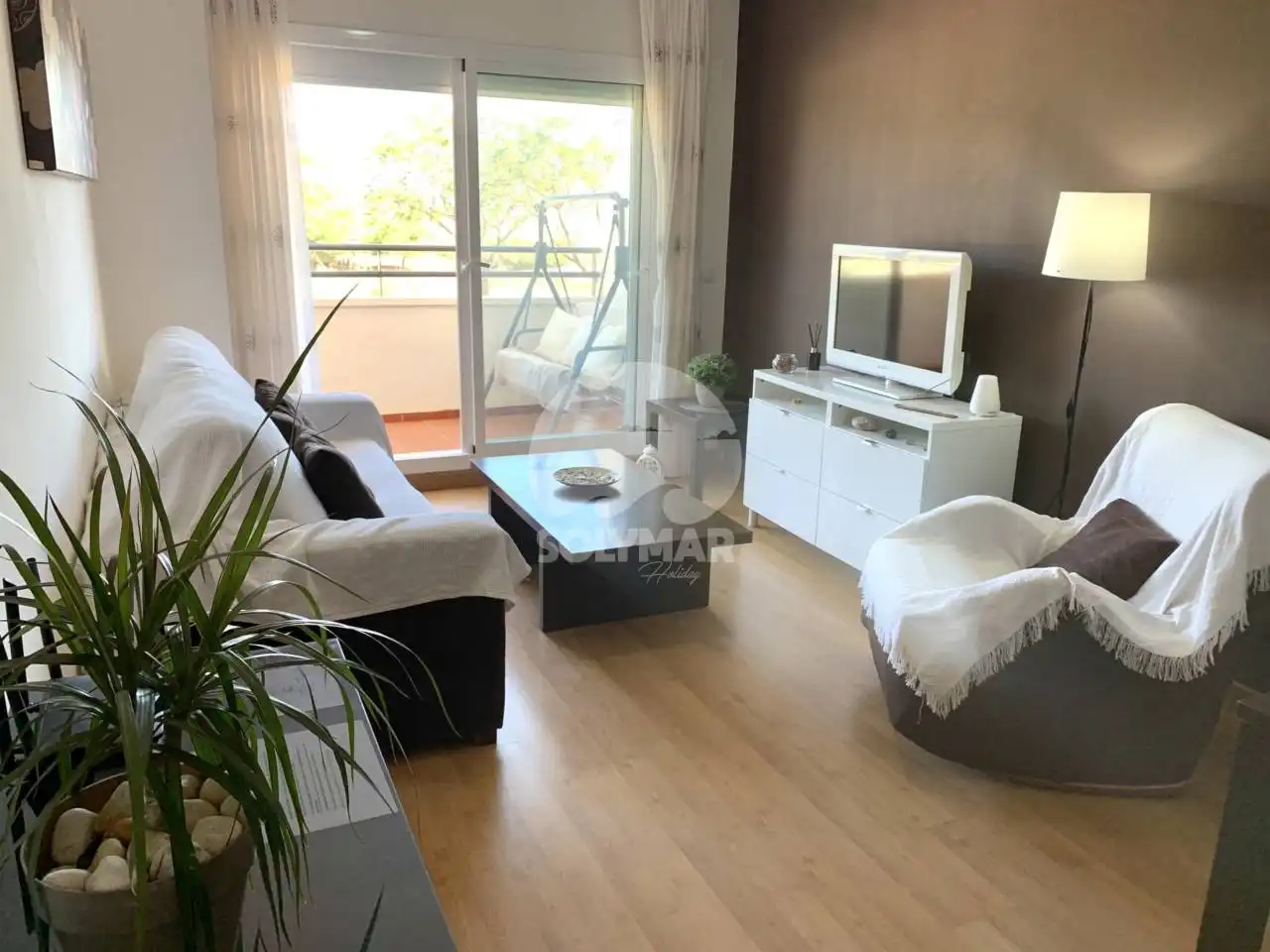 Wohnzimmer von Wohnung zur Miete in Vélez-Málaga mit Terrasse, Möbliert und Gemeinschaftspool