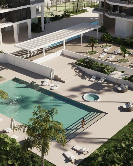 Swimming pool of Flat for sale in Calpe / Calp  with Terrace and Community pool