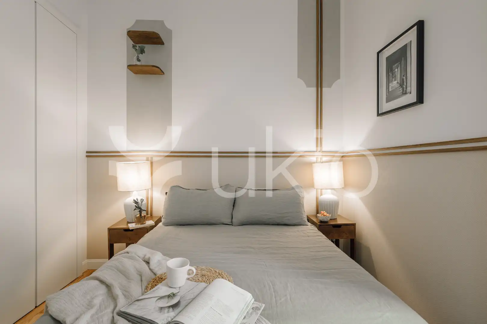 Habitación de Apartamento de alquiler en Madrid con Aire acondicionado, Calefacción y Amueblado