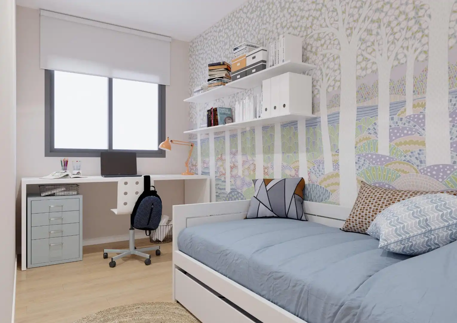 Bedroom of Flat for sale in Sant Joan d'Alacant  with Parquet flooring, Terrace and Community pool