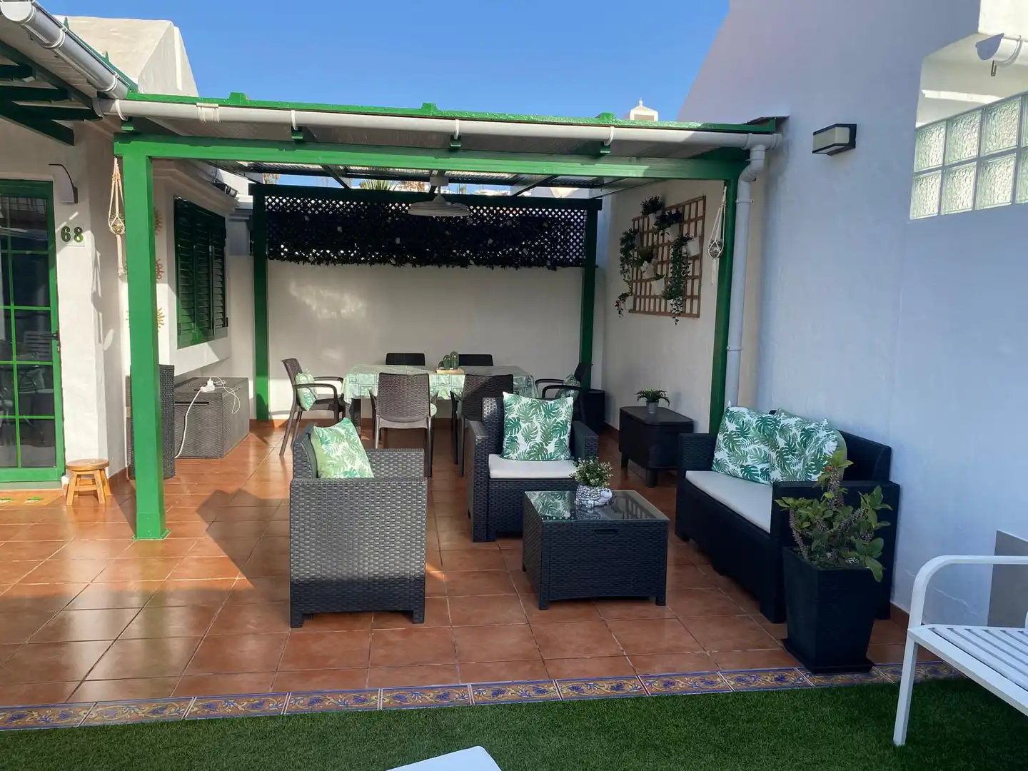 Terrace of Houses for rent in San Bartolomé de Tirajana  with Terrace, Furnished and Washing machine
