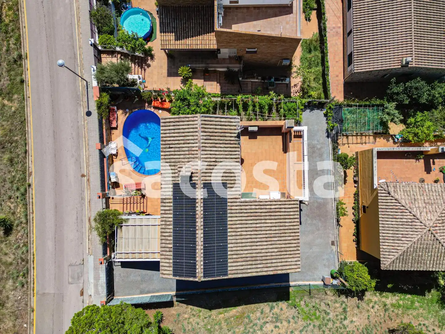 Vista exterior de Casa o xalet en venda en Blanes amb Aire condicionat, Jardí privat i Terrassa