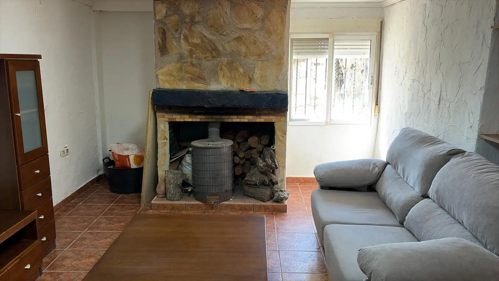 Sala de estar de Casa o chalet en venta en Caudete con Jardín privado, Terraza y Trastero