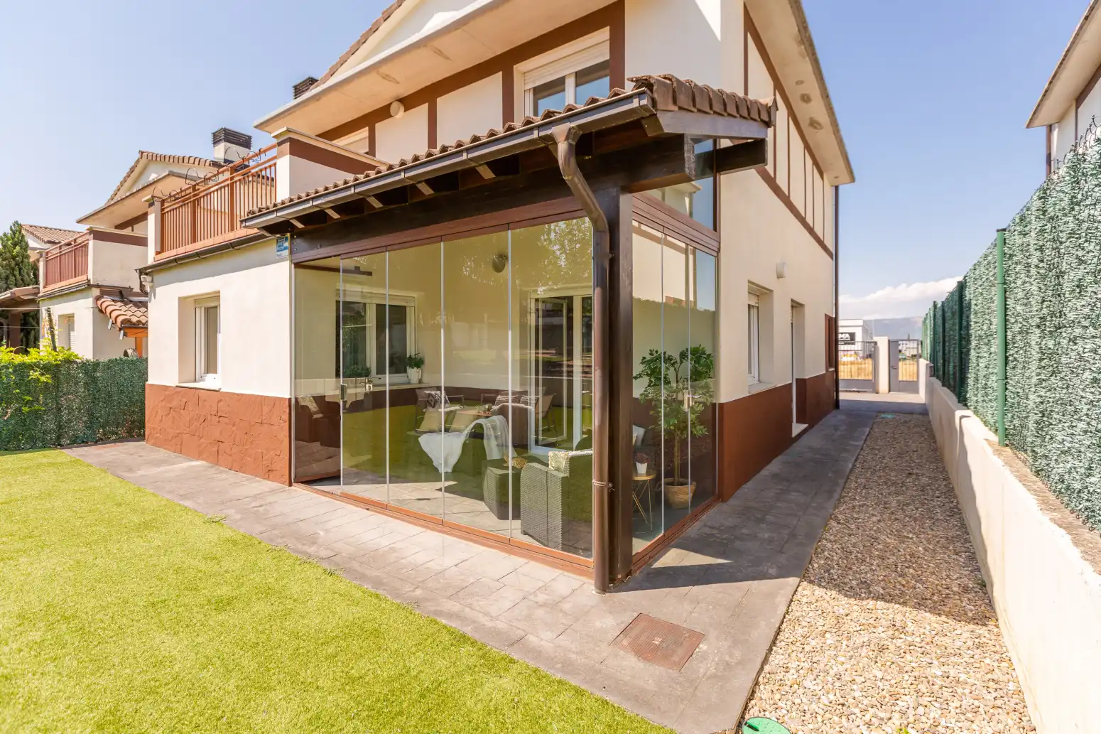 Terraza de Casa o chalet en venta en Berrioplano / Berriobeiti con Calefacción, Jardín privado y Parquet